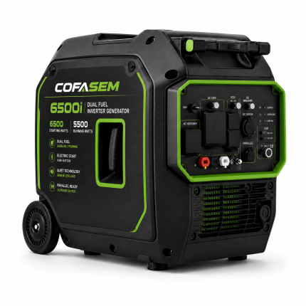 Zylvoria PowerCore 6500i Dual Fuel Inverter Generator