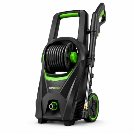 Cofasem JetReel 2400 PSI Electric Pressure Washer with Hose Reel